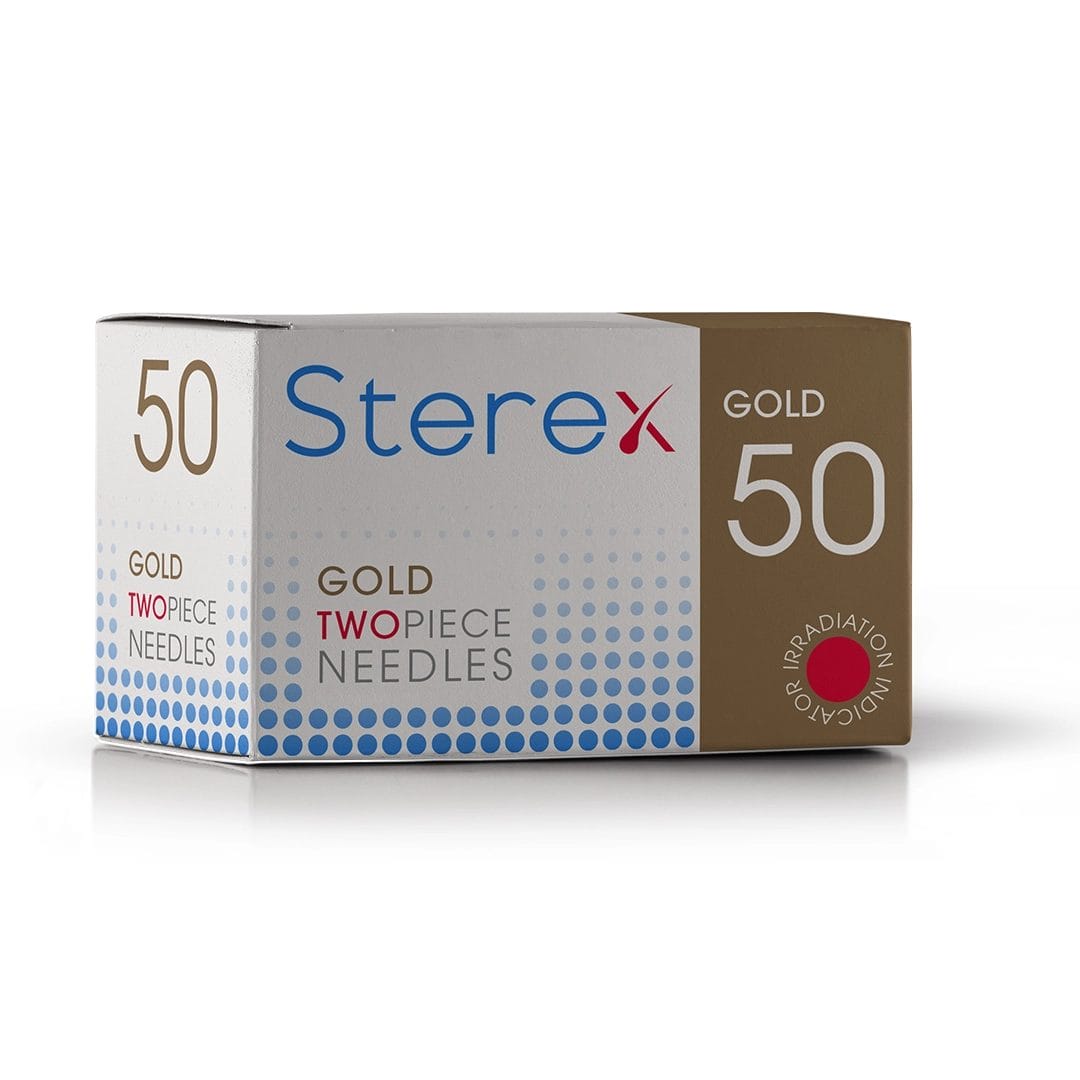 Box of Sterex Gold Twopiece Probes
