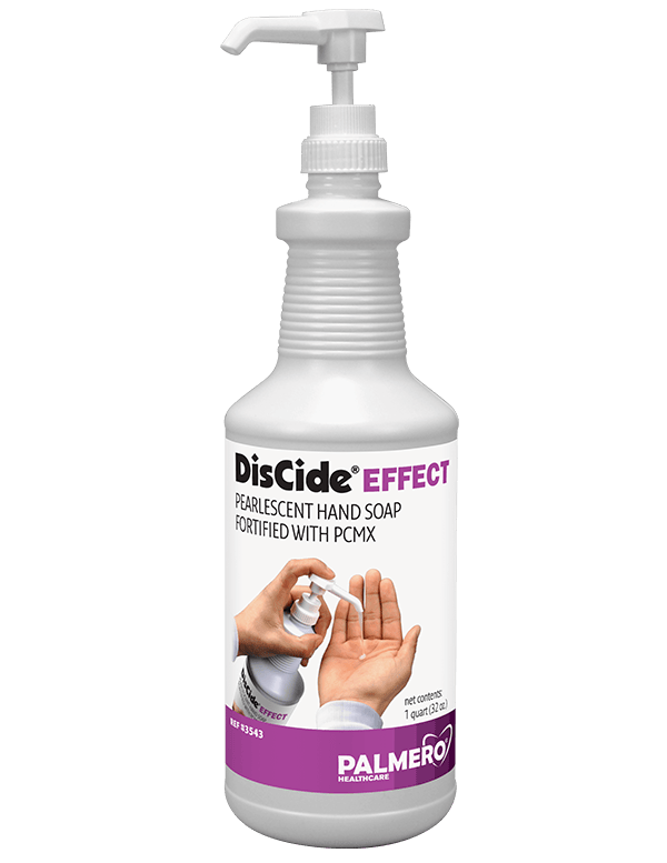 Discide effect pearlescent hand soap fortified with pcmx