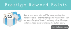 Banner advertising our prestige reward point program